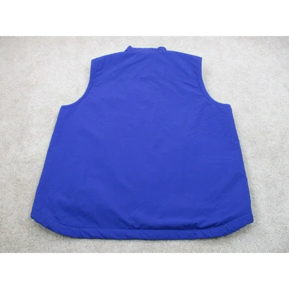 LL Bean Jacket Vest Men Large Tall LT Blue Fleece Lined Sleeveless Windbreaker - Picture 5 of 10